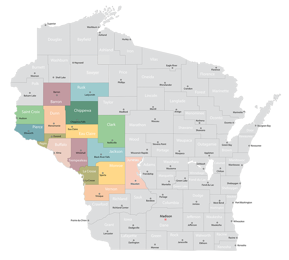Wisconsin Counties Served